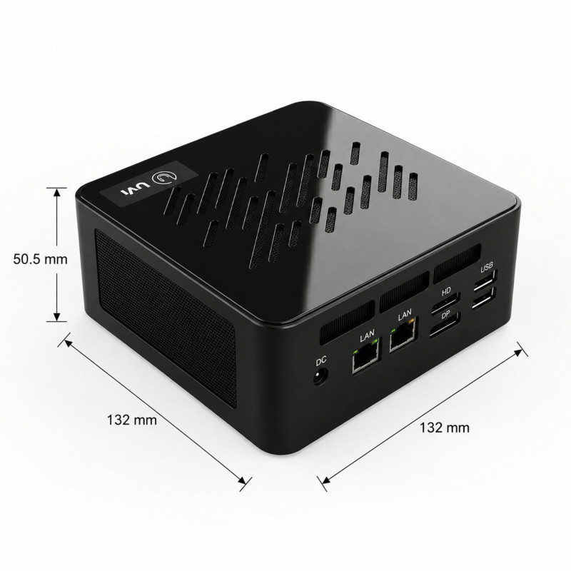 UVI MINI PC R788 - AMD Ryzen 7 8845HS - 16GB RAM + 500GB SSD, Windows 11 Pro