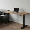 UVI STANDARD V2 Electric Sit-Stand Desk - Chalet Oak & Black Frame 139 x 68 x 3,8 cm