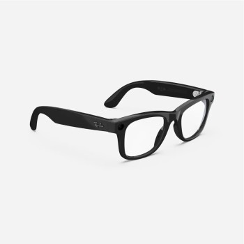 Ray-Ban - Wayfarer Standard - Sijajna črna, prozorne leče Ray-Ban - Wayfarer Standard - Sijajna črna, prozorne leče