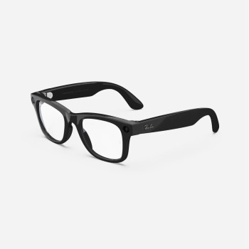 Ray-Ban - Wayfarer Standard - Sijajna črna, prozorne leče Ray-Ban - Wayfarer Standard - Sijajna črna, prozorne leče