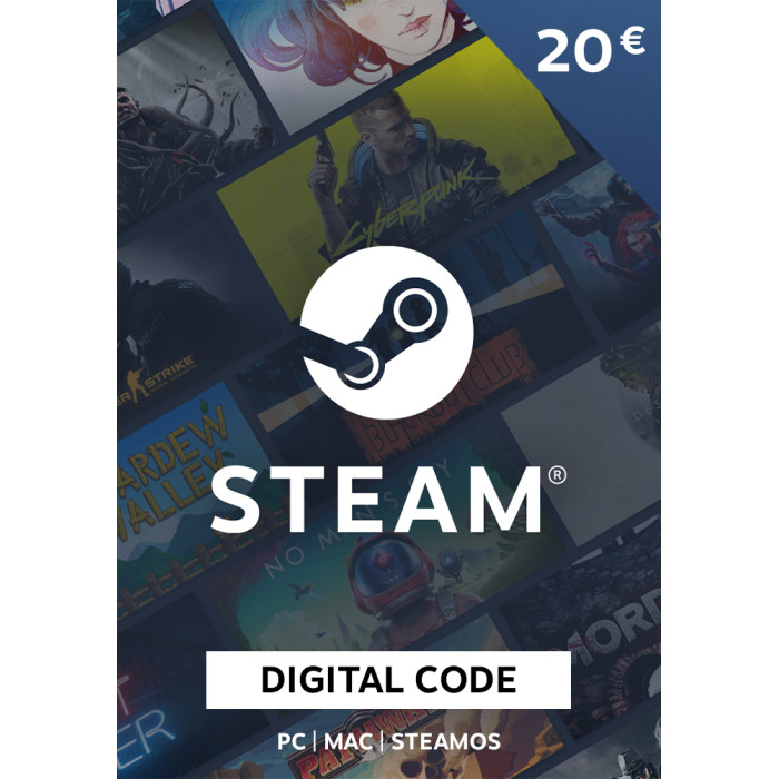 Steam Gift Card 20 EUR - Steam Key - Europe