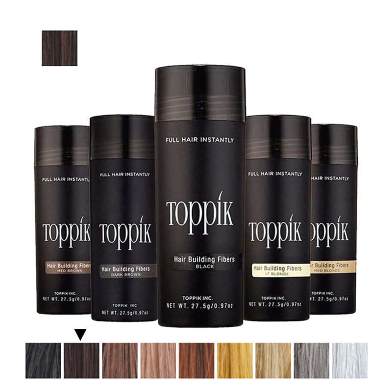 Toppik vlakna za kosu, Dark Brown / Tamno smeđa (velika 27,5 g, do 50 nanosa)